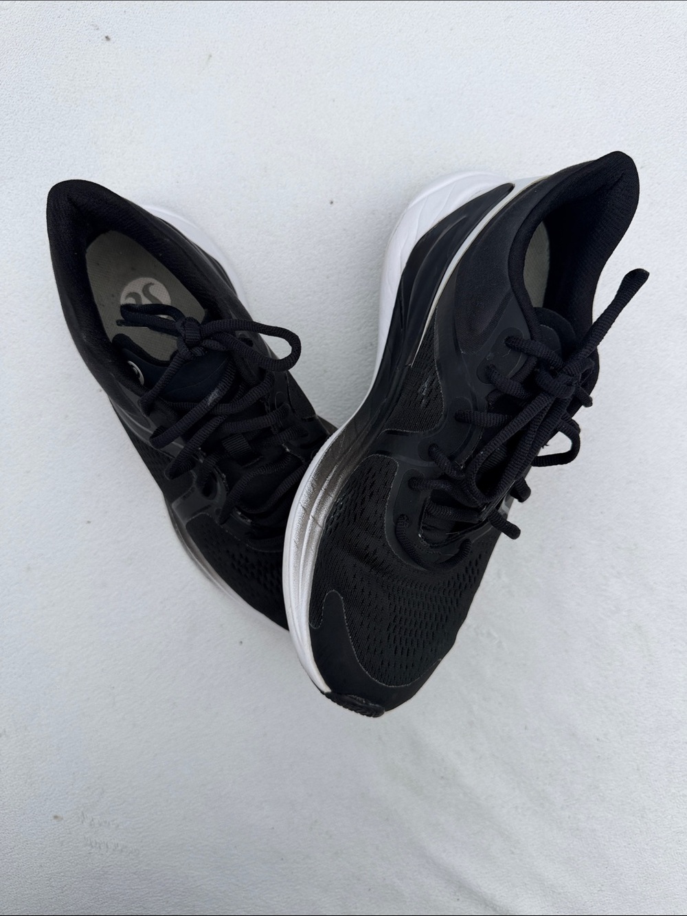 lululemon athletica Black and White Women's Athletic Running Shoes
